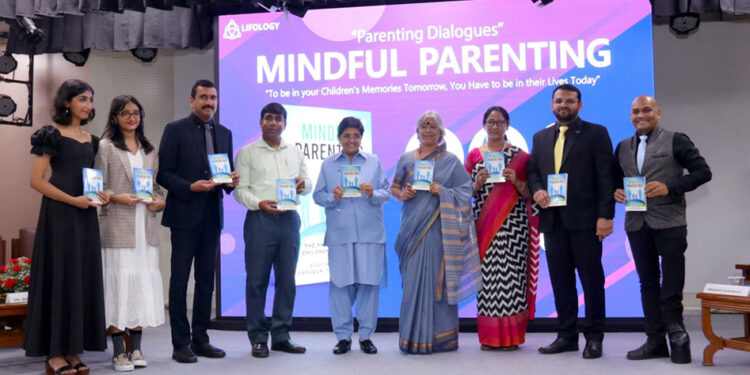 Dr Kiran Bedi and CBSE Director Dr Biswajit Saha release book on ‘Mindful Parenting’ by Author Ajayya Kumar 