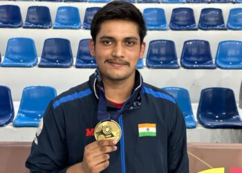 Balasaheb Patil SP Palghar & Hemangini Patil Dy RTO Navi Mumbai proud of Rudrankksh Gold Medal- World News Network